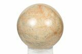 Polished Peach Moonstone Sphere - Madagascar #252035-1